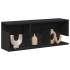 Armario de pared madera de ingeniería negro 80x20x30