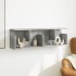 Armario de pared madera ingeniería gris hormigón 100x20x30