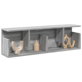 Armario de pared madera de ingeniería gris Sonoma 100x20x30