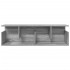 Armario de pared madera de ingeniería gris Sonoma 100x20x30