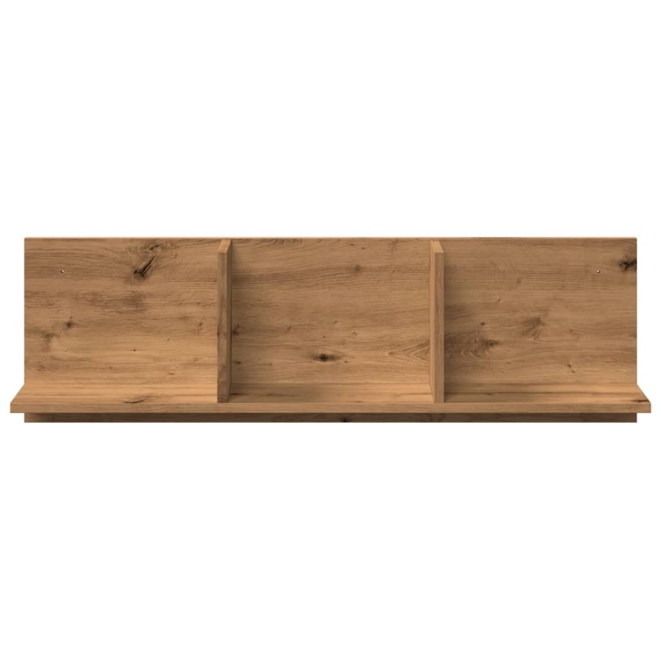 Mueble de pared madera ingeniería roble artisian 100x16,5x30