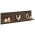 Mueble de pared madera ingeniería marrón roble 100x16,5x30