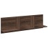 Mueble de pared madera ingeniería marrón roble 100x16,5x30