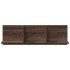 Mueble de pared madera ingeniería marrón roble 100x16,5x30