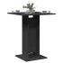 Mesa de bistró de madera contrachapada negro 60x60x75