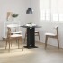 Mesa de bistró de madera contrachapada negro 60x60x75