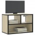 Mueble TV madera ingeniería y metal roble Sonoma 60x31x39,5