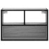 Mueble de TV madera y metal roble ahumado 60x31x39,5