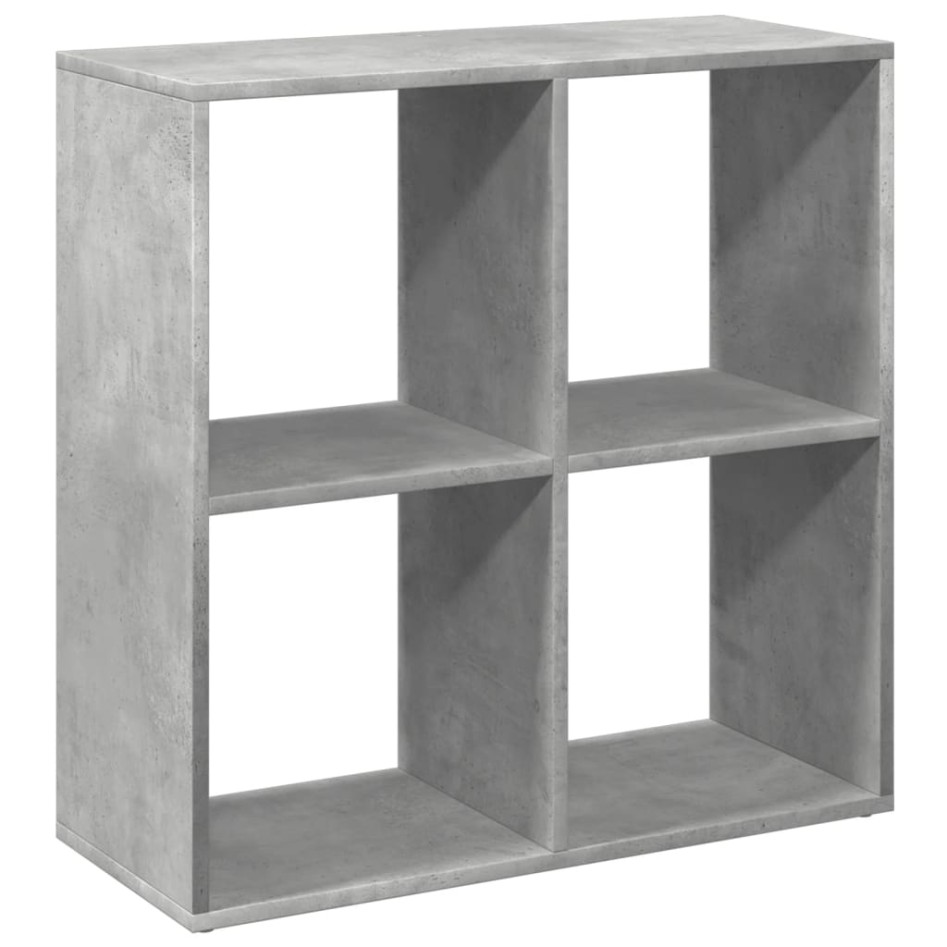 Librería divisora madera gris hormigón 69,5x29x69,5