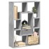 Estantería de madera de ingeniería gris hormigón 63x20x90