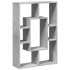 Estantería de madera de ingeniería gris hormigón 63x20x90