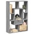 Estantería de madera de ingeniería gris Sonoma 63x20x90