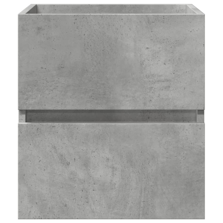 Armario de lavabo madera ingeniería gris hormigón 41x38,5x45