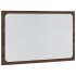 Espejo de baño LED madera ingeniería marrón roble 60x8,5x38