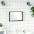 Espejo de baño LED madera ingeniería marrón roble 60x8,5x38