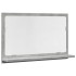 Espejo mueble baño madera ingeniería gris hormigón 60x11x37