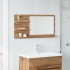 Espejo mueble baño madera ingeniería roble artisan 90x11x45