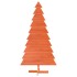 Árbol Navidad de adorno madera maciza pino marrón cera 180