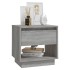Mesita de noche madera de ingeniería gris Sonoma 45x34x44
