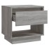 Mesita de noche madera de ingeniería gris Sonoma 45x34x44