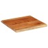 Tablero mesa cuadrado borde natural madera acacia 40x40x3,8
