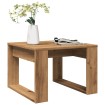 Mesa auxiliar de madera de ingeniería roble artisan 50x50x35 cm