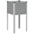 Jardinera de acero gris 45x45x88