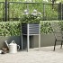 Jardinera de acero gris antracita 45x45x88