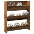 Zapatero de pared madera de ingeniería envejecida 80x18x90