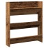 Zapatero de pared madera de ingeniería envejecida 80x18x90