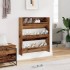 Zapatero de pared madera de ingeniería envejecida 80x18x90