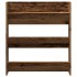Zapatero de pared madera de ingeniería envejecida 80x18x90
