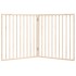 Puerta para perros plegable 2 paneles madera de álamo 160