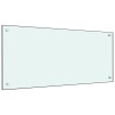 Protección salpicaduras cocina vidrio templado blanco 90x40 cm
