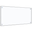 Protector contra salpicaduras cocina vidrio templado 80x40 cm