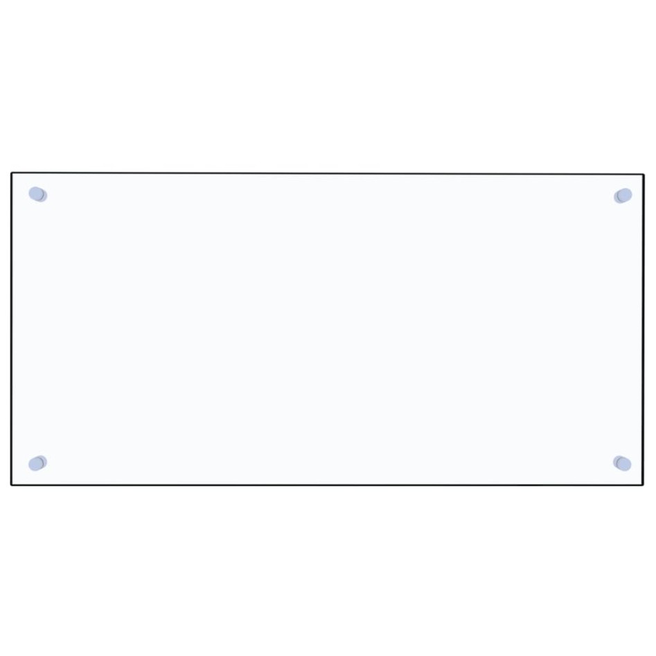 Protector contra salpicaduras cocina vidrio templado 80x40
