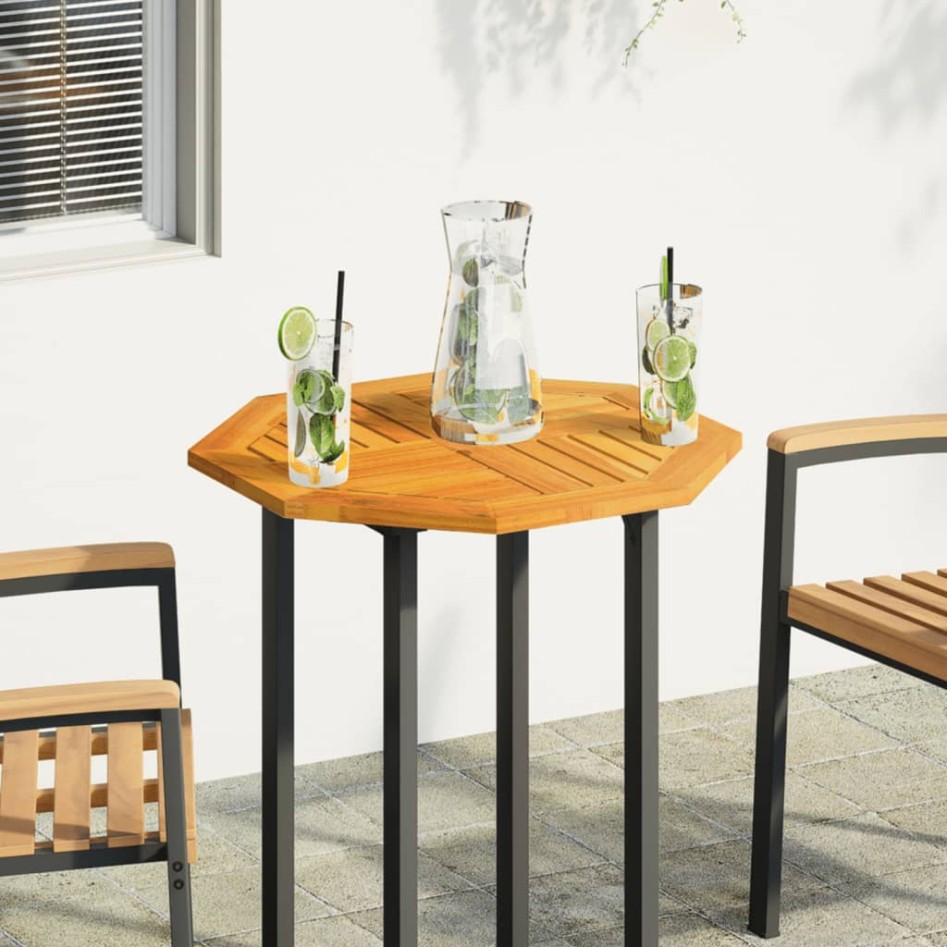 Tablero de mesa octogonal madera maciza de acacia 60x60x2