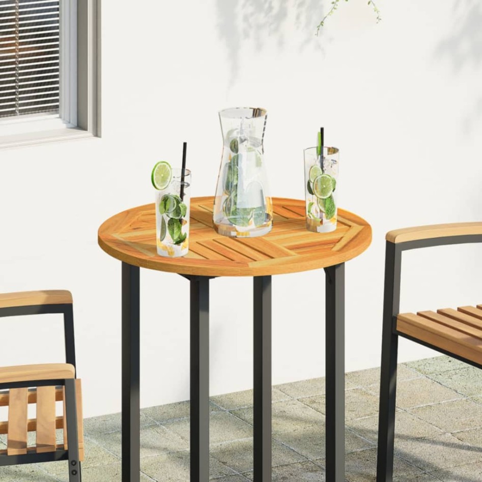 Tablero de mesa redondo madera maciza de acacia Ø60x2