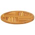 Tablero de mesa redondo madera maciza de acacia Ø60x2