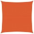 Toldo de vela cuadrado HDPE naranja 160 g/m² 4,5x4,5