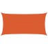 Toldo de vela HDPE naranja 160 g/m² 2,5x5