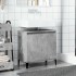 Armario de lavabo madera contrachapada gris hormigón
