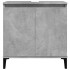 Armario de lavabo madera contrachapada gris hormigón