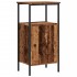 Mesita de noche madera ingeniería madera envejecida 41x31x80