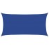 Toldo de vela rectangular HDPE azul 2,5x5