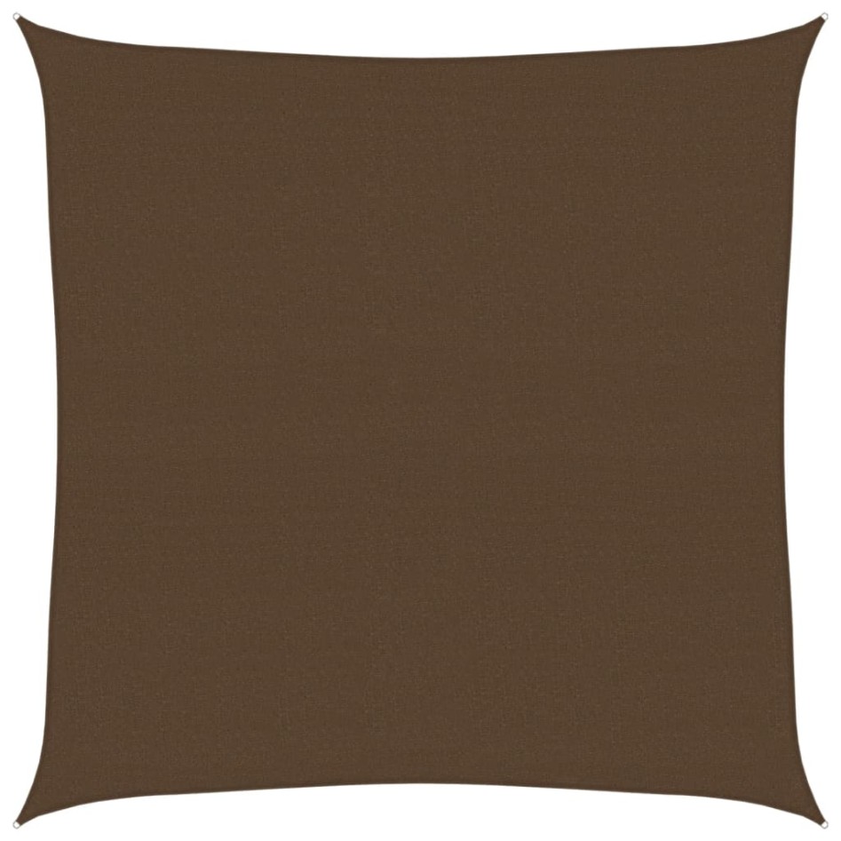 Toldo de vela HDPE marrón 160 g/m² 4x4