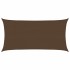 Toldo de vela HDPE marrón 160 g/m² 2,5x5