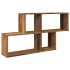 Estante de pared madera de ingeniería envejecida 100x18x53