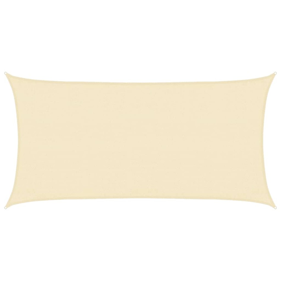 Toldo de vela crema HDPE 160 g/m² 3x6