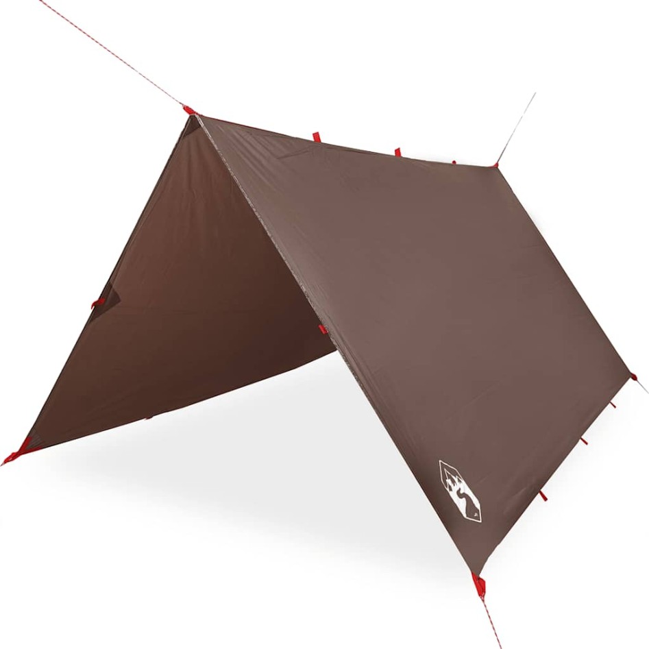 Lona de camping impermeable marrón 366x306